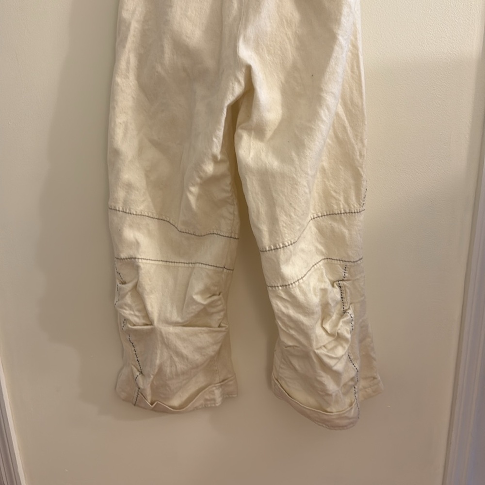 Marithe Francois Girbaud: Cream Wide-Leg Pants - Picture 7 of 16